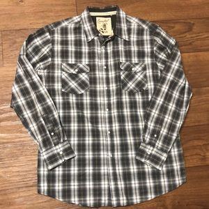Coastal brand pearl snap plaid. Men’s XL